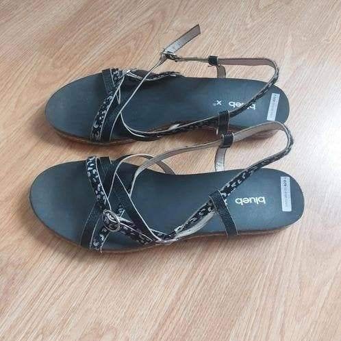 Zwarte sandalen van Blue Box, Maat 38, nieuwe, Kleding | Dames, Ophalen of Verzenden, Nieuw, Zwart, Sandalen of Muiltjes