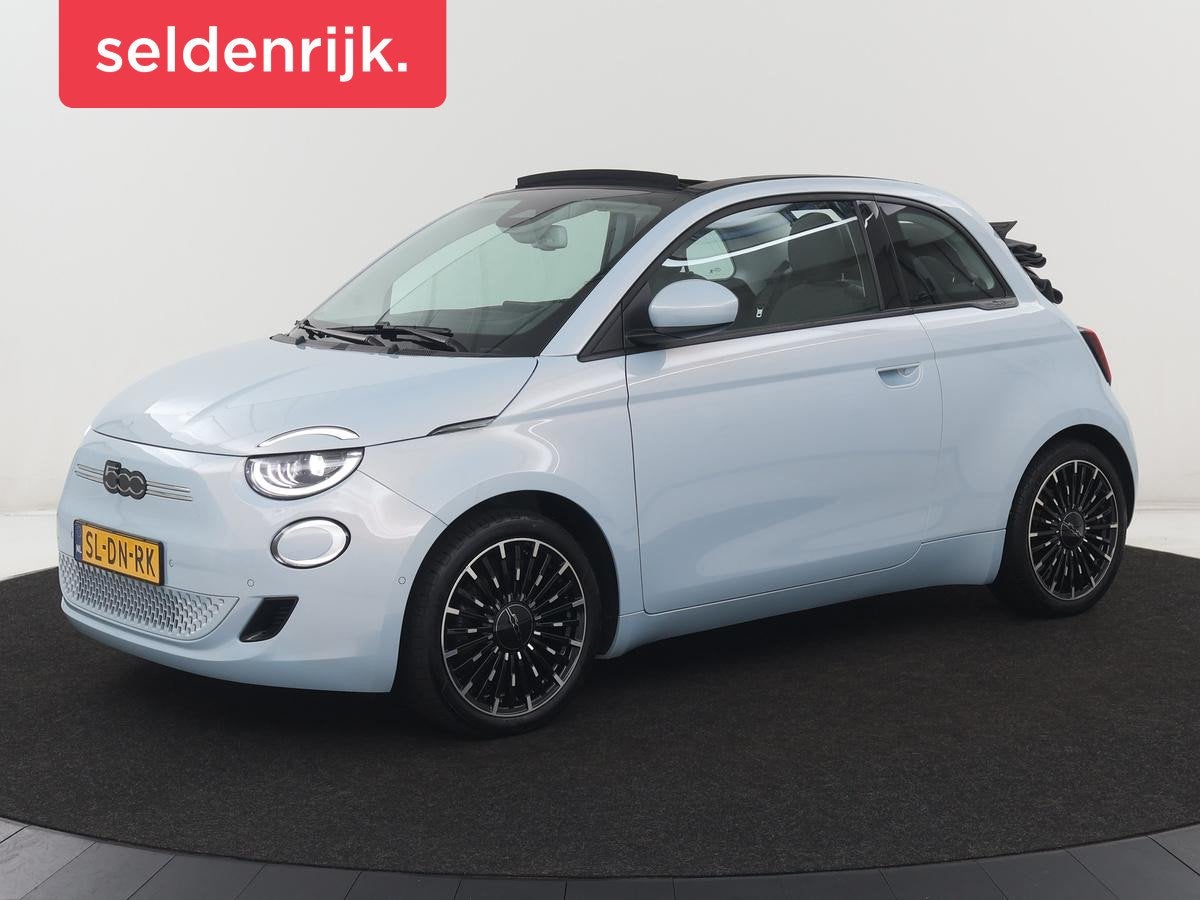 Fiat 500e Cabrio Icon 42 kWh | SOH 90,5% | 3 Fase | Adaptive, Auto's, Fiat, Stof, Gebruikt, 118 pk, Cabriolet
