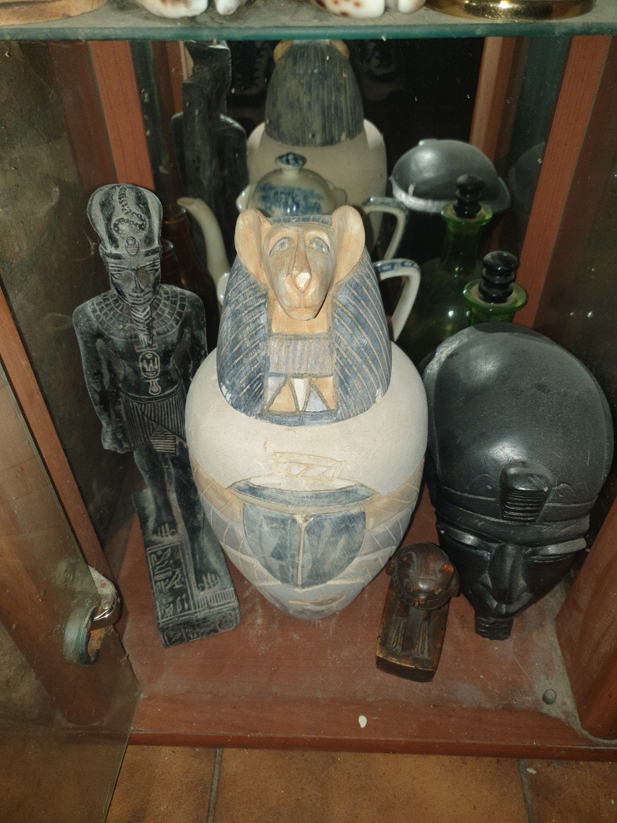 Egyptische grote canope kruik, Ophalen, Gebruikt