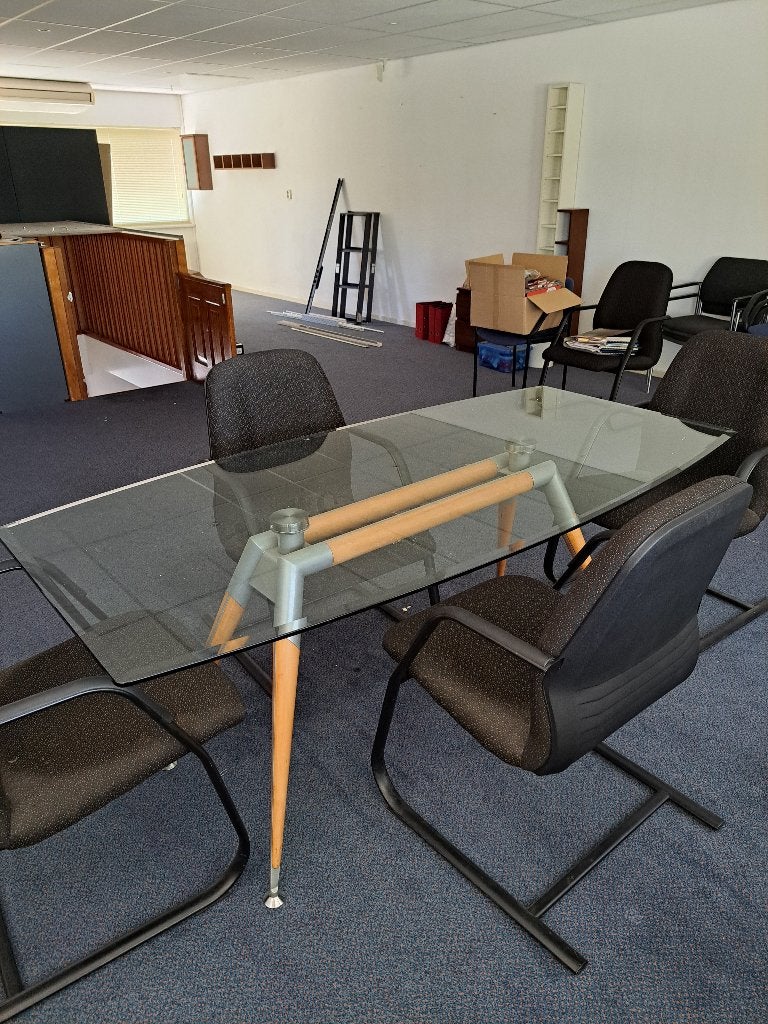Tafel, Ophalen, 50 tot 100 cm, Glas, Vijf personen of meer