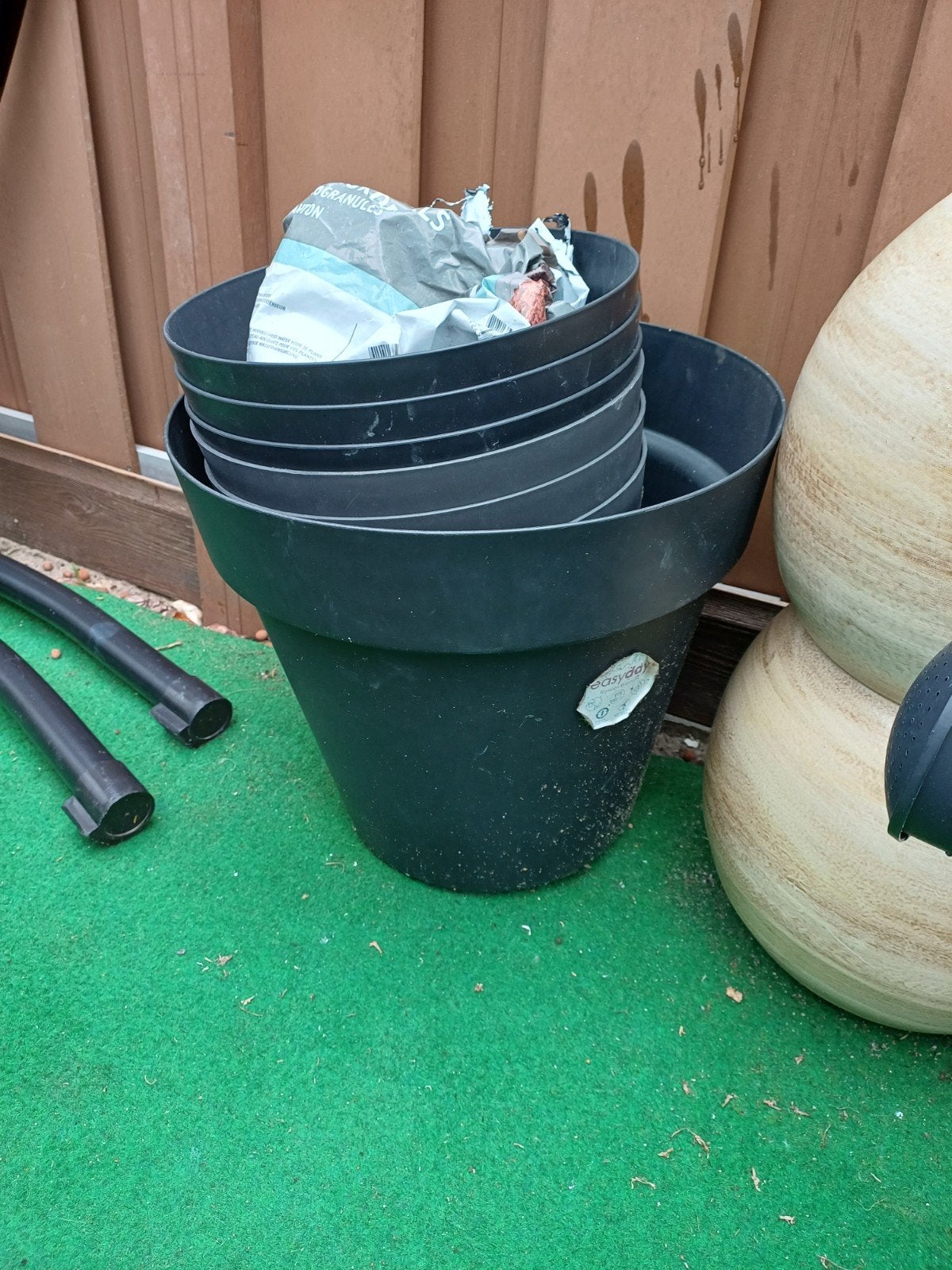 kunststof bloempotten, Tuin en Terras, Bloempotten, Kunststof, Rond, Minder dan 40 cm, Ophalen