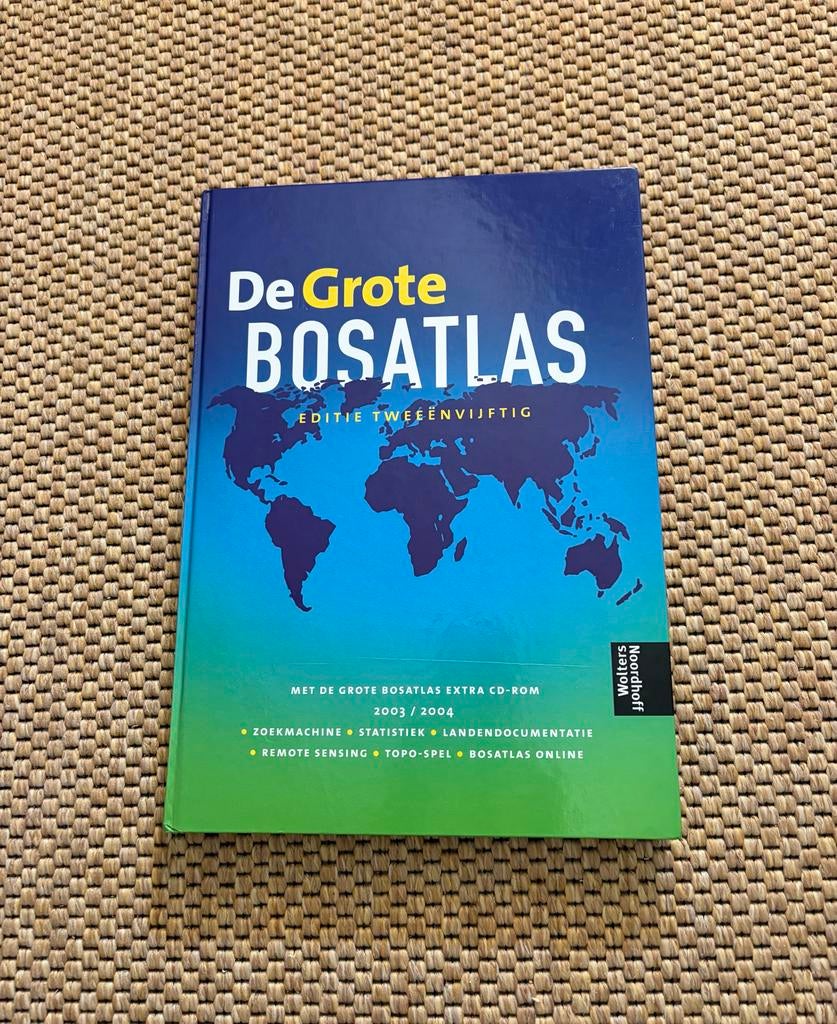 De Grote Bosatlas 2003/2004 - Editie 52 (zonder CD), Boeken, Gelezen, Bosatlas, 2000 tot heden, Ophalen of Verzenden
