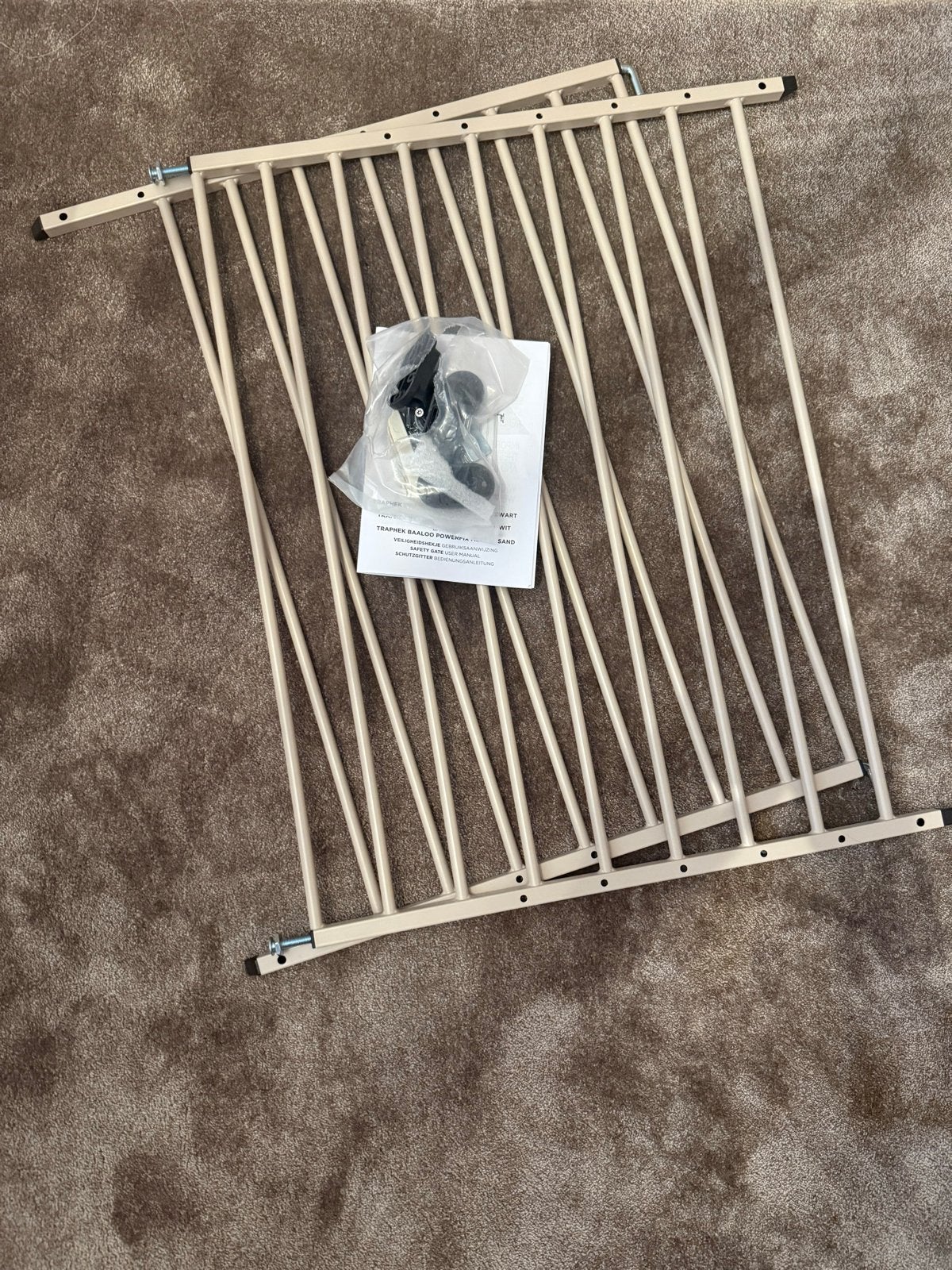 Gratis traphekje Baaloo Powerfix Metaal Zand 2x, Ophalen, Gebruikt, 100 tot 115 cm, Klemhekje