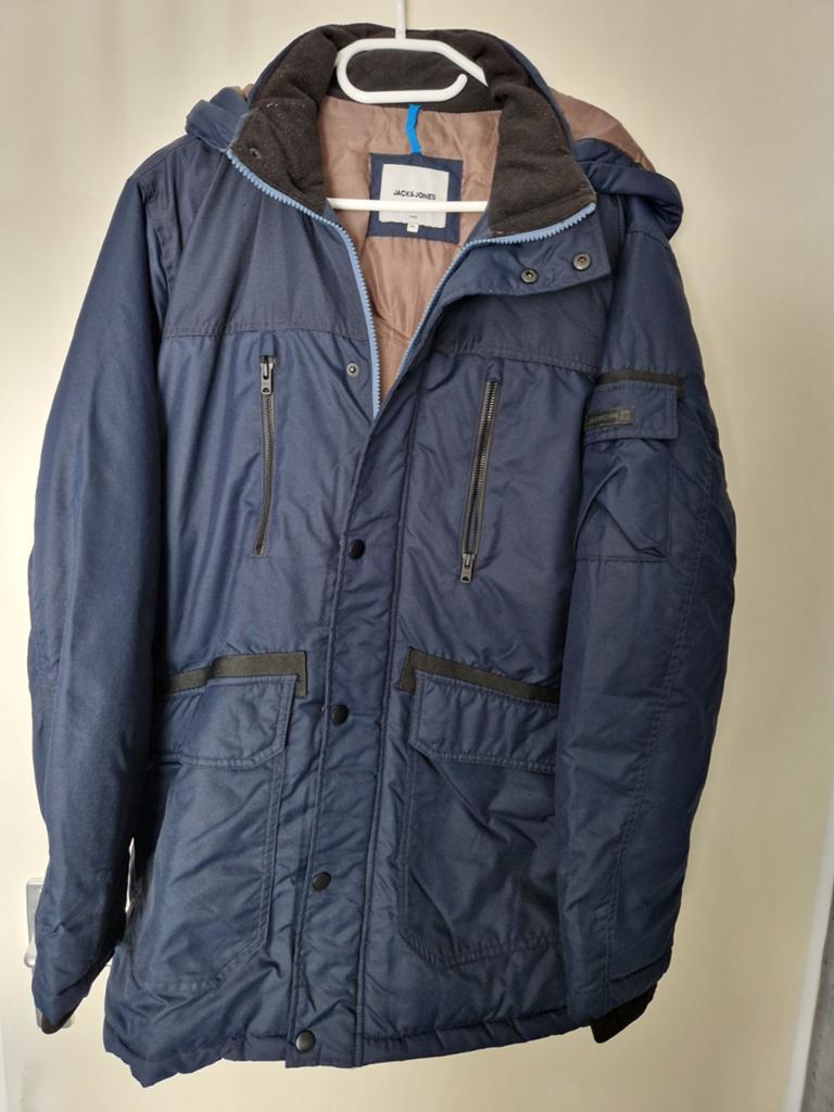 Tk winterjas Jack&Jones, Kleding | Heren, Jassen | Winter, Blauw, Maat 56/58 (XL), Ophalen of Verzenden, Zo goed als nieuw