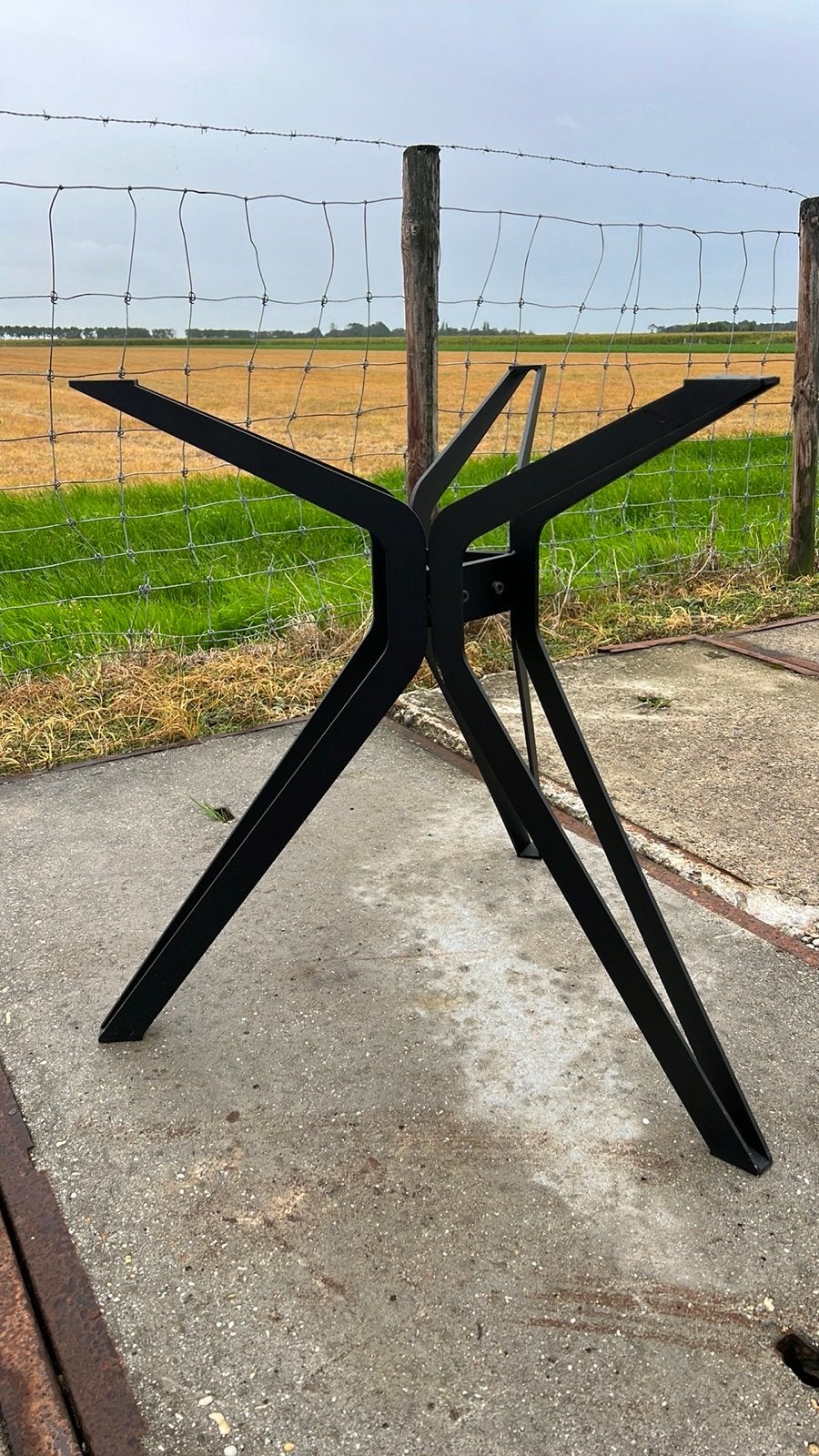 Stalen Tafelpoot Bouwpakket 60,- Inclusief Verzending, Ophalen of Verzenden, Nieuw, Metaal, Tafelpoot