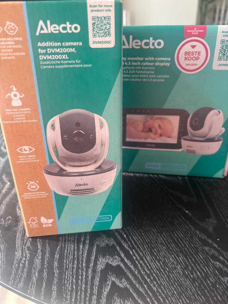 Alecto babyfoon NIEUW in doos mét extra camera, Ophalen, Nieuw, 250 meter of meer, Camera