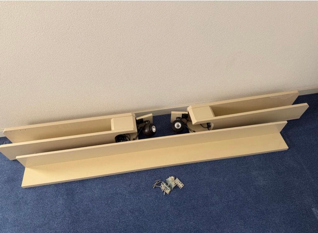 Hülsta Bed Hangconsole met Verlichting (Jaren '80), Huis en Inrichting, Ophalen, Gebruikt