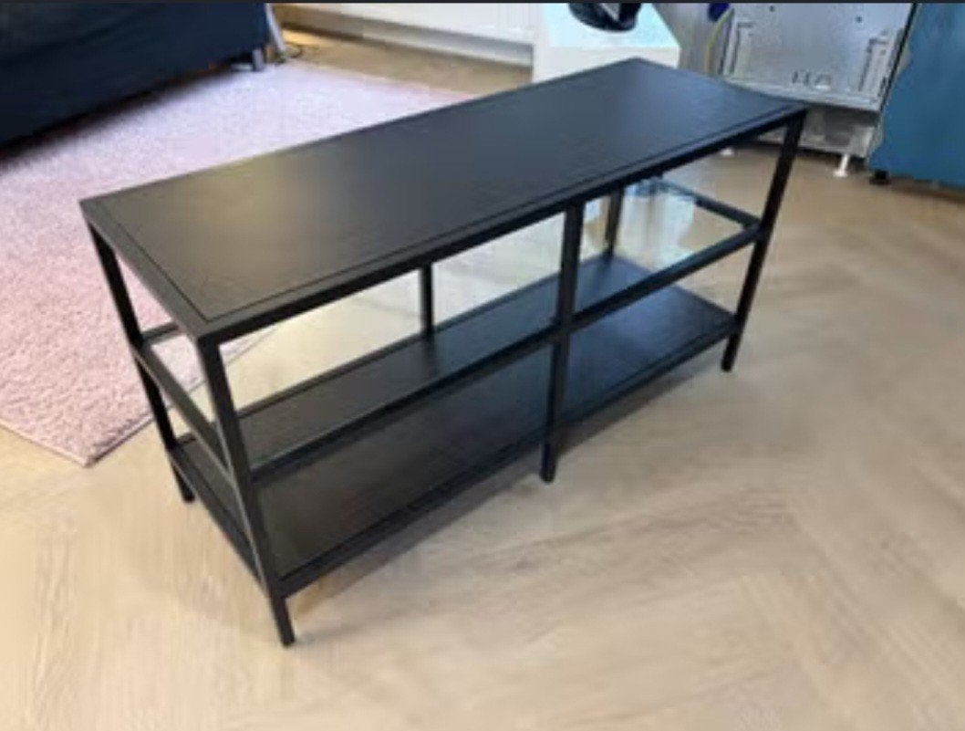 IKEA VITTSJÖ tv-bank / tv-meubel (zwart), Ophalen of Verzenden