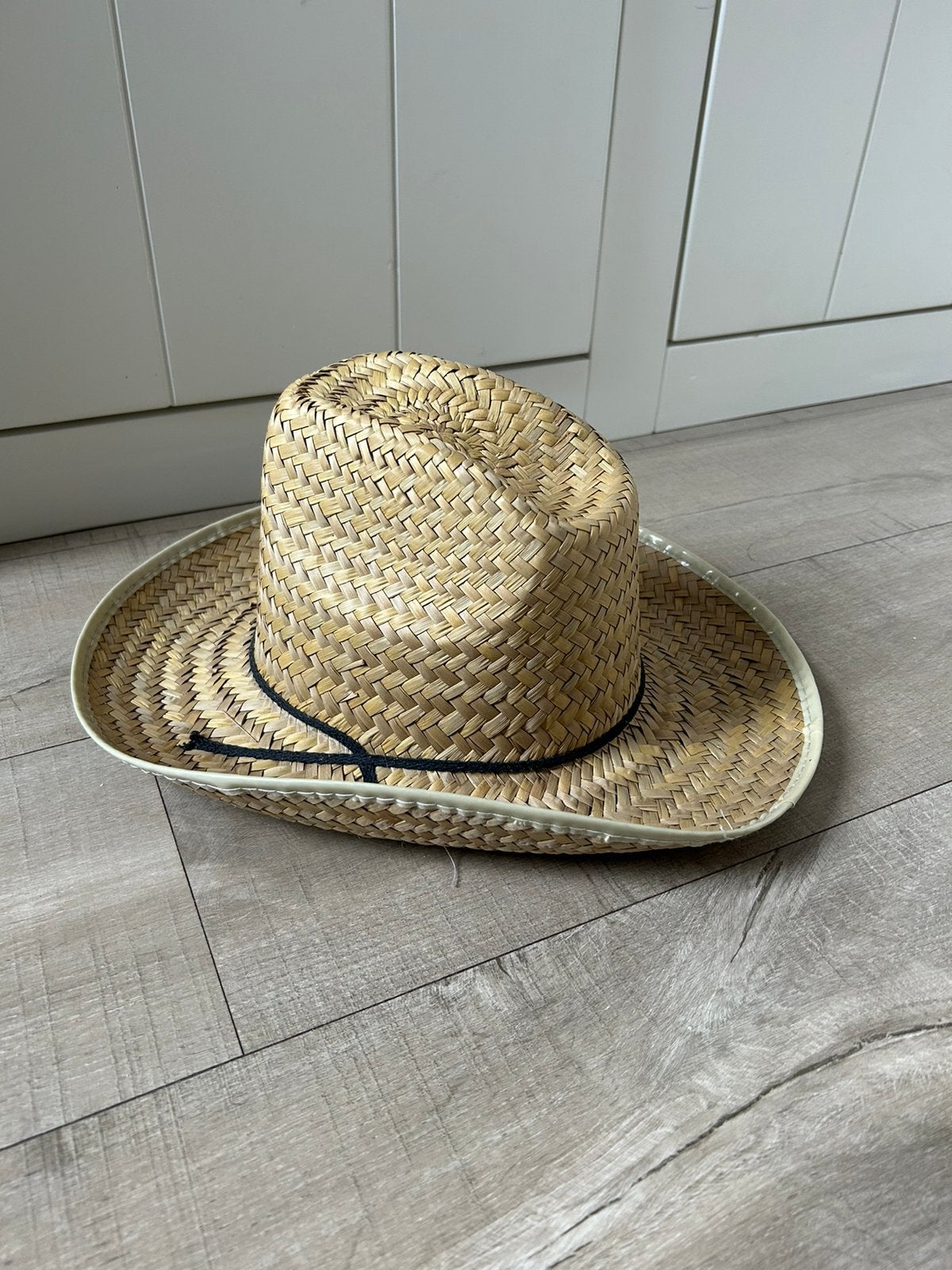 Cowboy hoed van stro, Ophalen of Verzenden, Zo goed als nieuw, Hoed