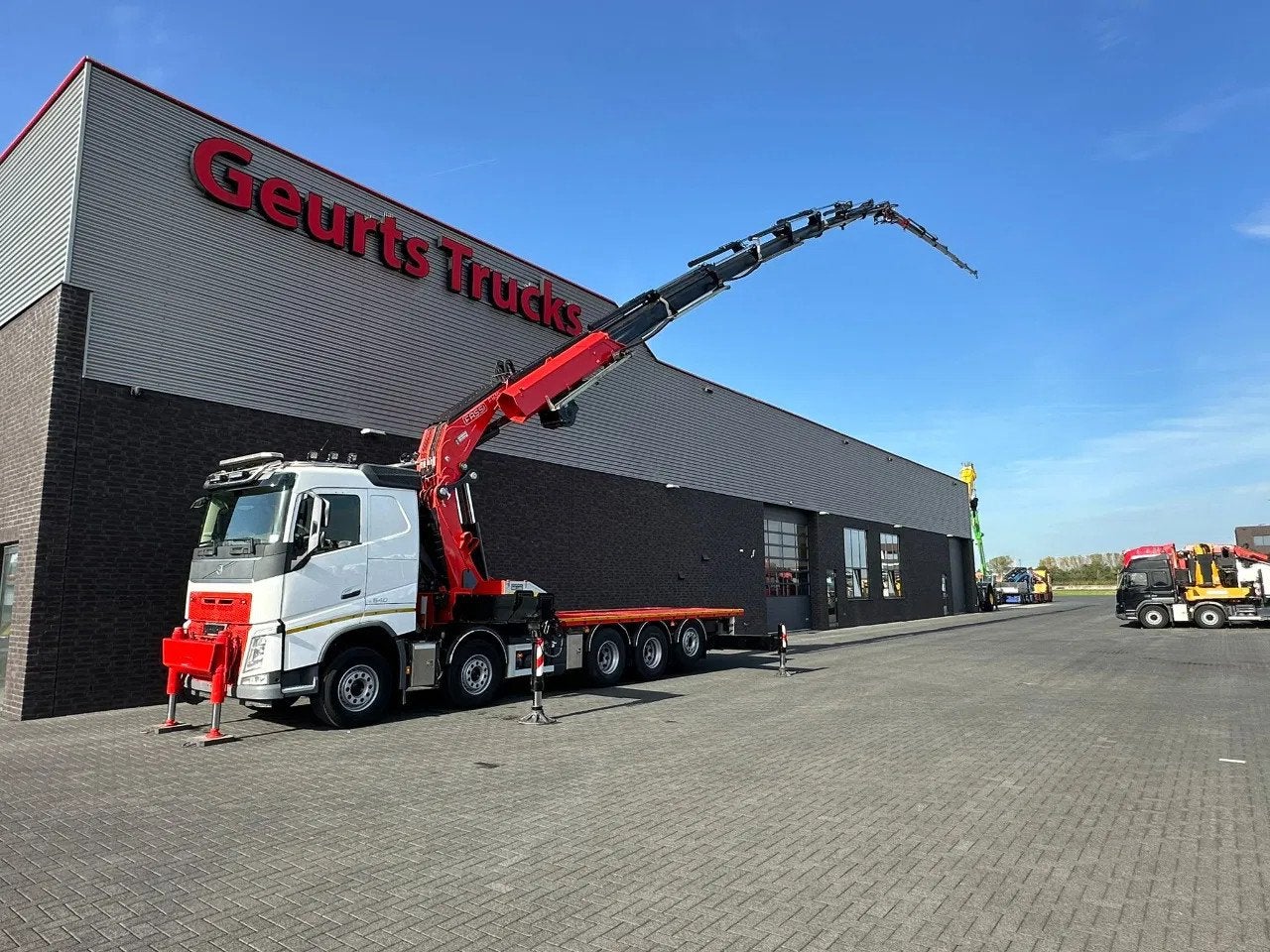 Volvo FH 540 10X4 + FASSI F1650RAL.2.28 + JIB L616L KRAAN/KR, Auto's, Automaat, Euro 6, Wit, Bedrijf