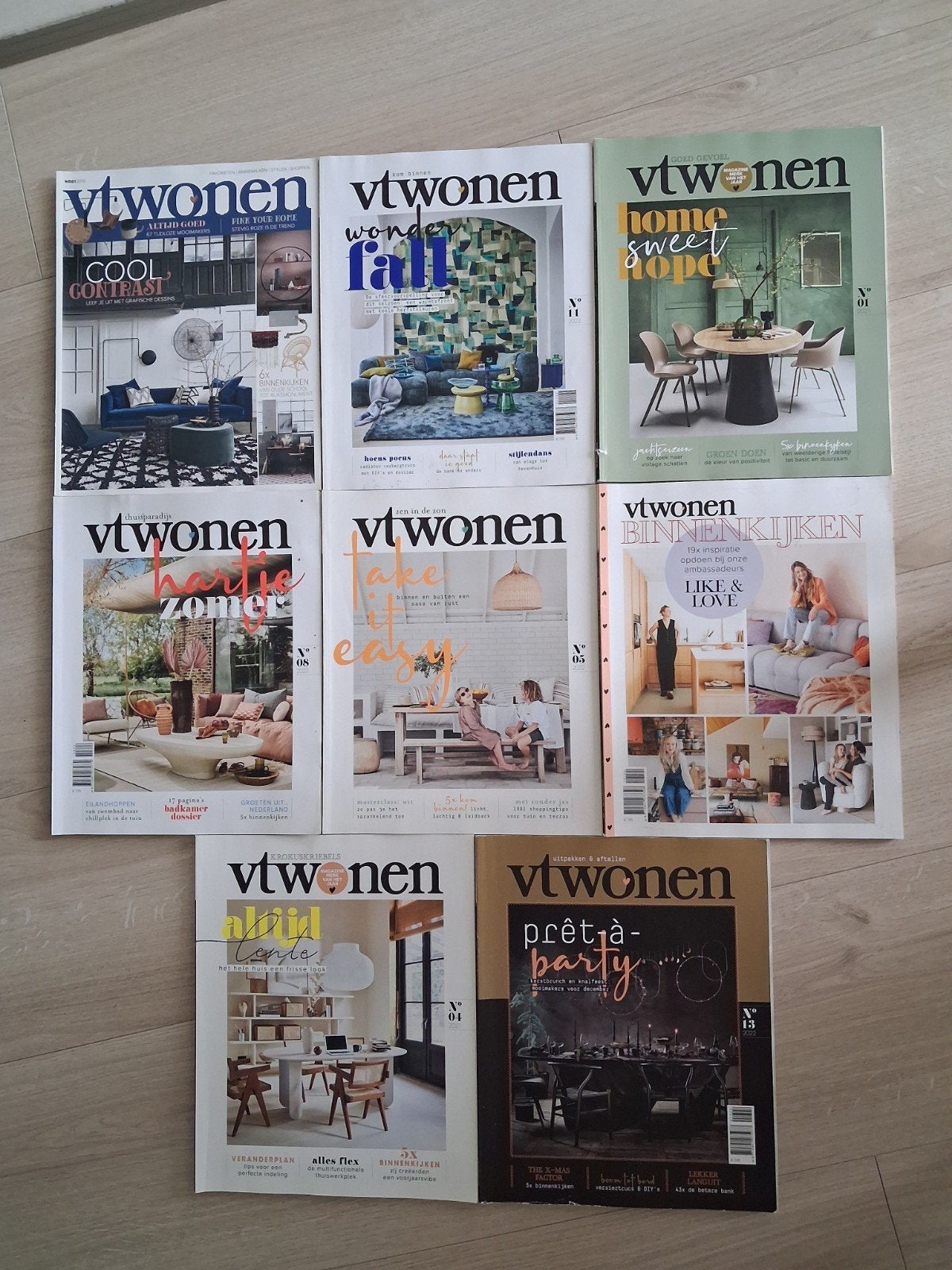 8 Stuks VT WONEN woontijdschriften samen voor €12,50, Boeken, Ophalen of Verzenden, Gelezen, Damesbladen
