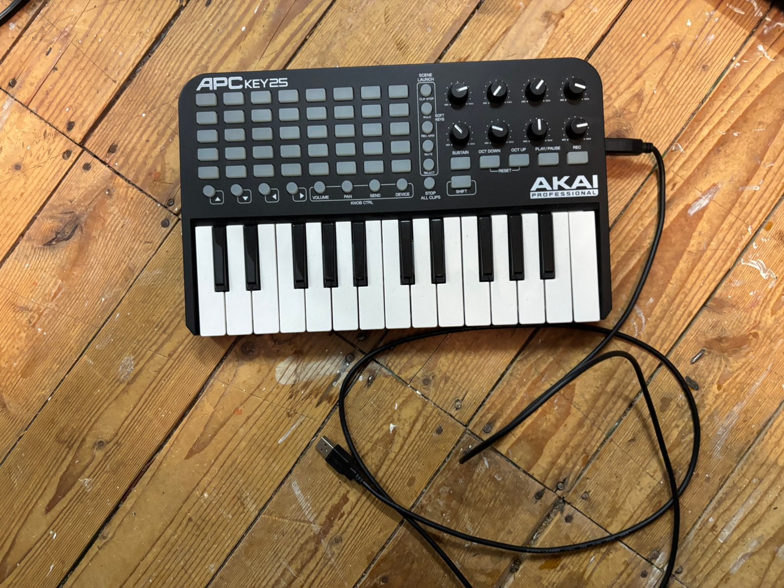 Akai key25 midi keyboard, Ophalen of Verzenden, Zo goed als nieuw