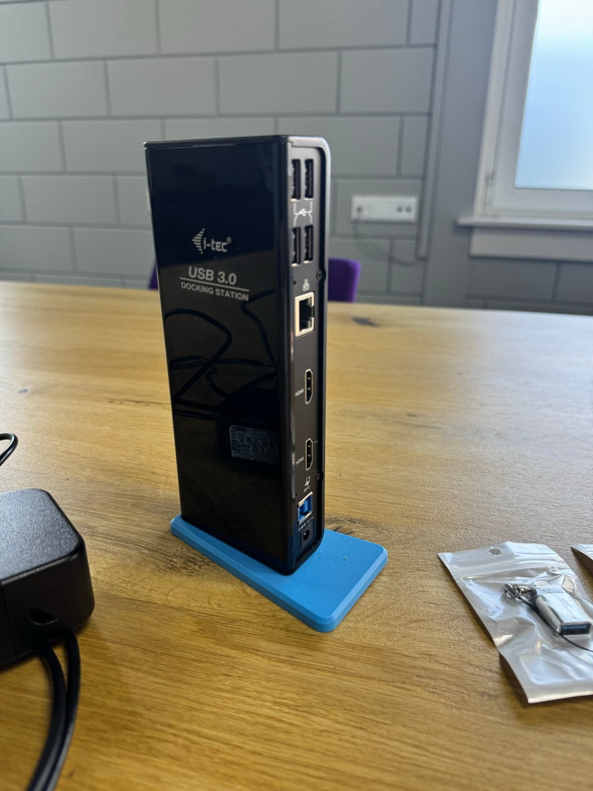 3x i-tec USB 3.0 Docking Station met adapter en accessoires, Ophalen, Gebruikt, Docking station, Harde schijf