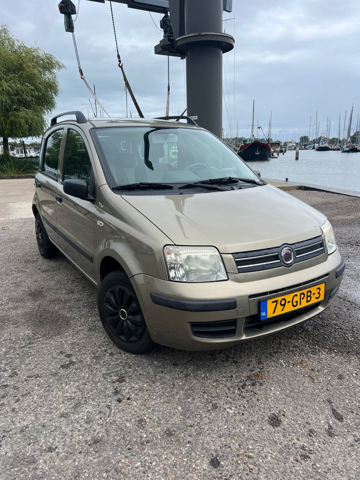 2008 Fiat Panda 1.2,  km stand 139.000, 60pk, Voorwielaandrijving, Stof, Beige, Origineel Nederlands