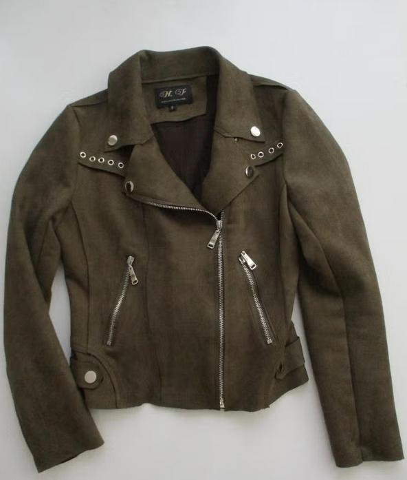 HF Woman Collection suede-look bikerjack, maat S, nieuw, Oosterveldweg 15, 7274 DZ, Verzenden, Nieuw, HF Woman Collection