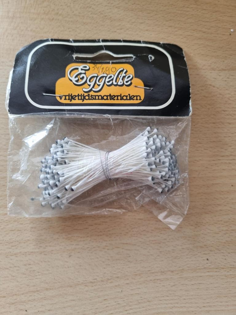 Eggelte Knutselmateriaal - Bloemmeeldraden Wit/Zwart, Textiel, Nieuw, Overige merken, Knutselmateriaal