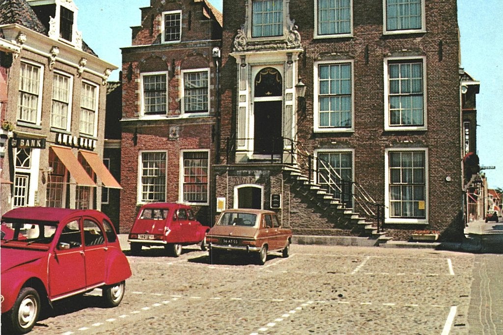 988368 Workum Friesland AMRO Bank Stadhuis  Onbeschreven, Verzamelen, Ophalen of Verzenden, 1960 tot 1980, Ongelopen, Friesland