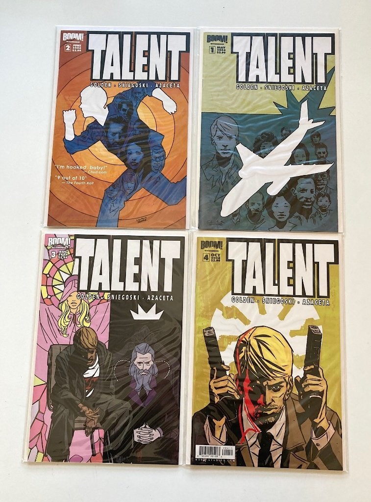 Talent #1-4 (set) Boom! Studios Comics 2006 Paul Azaceta, Ophalen, Amerika, Complete serie of reeks, Nieuw