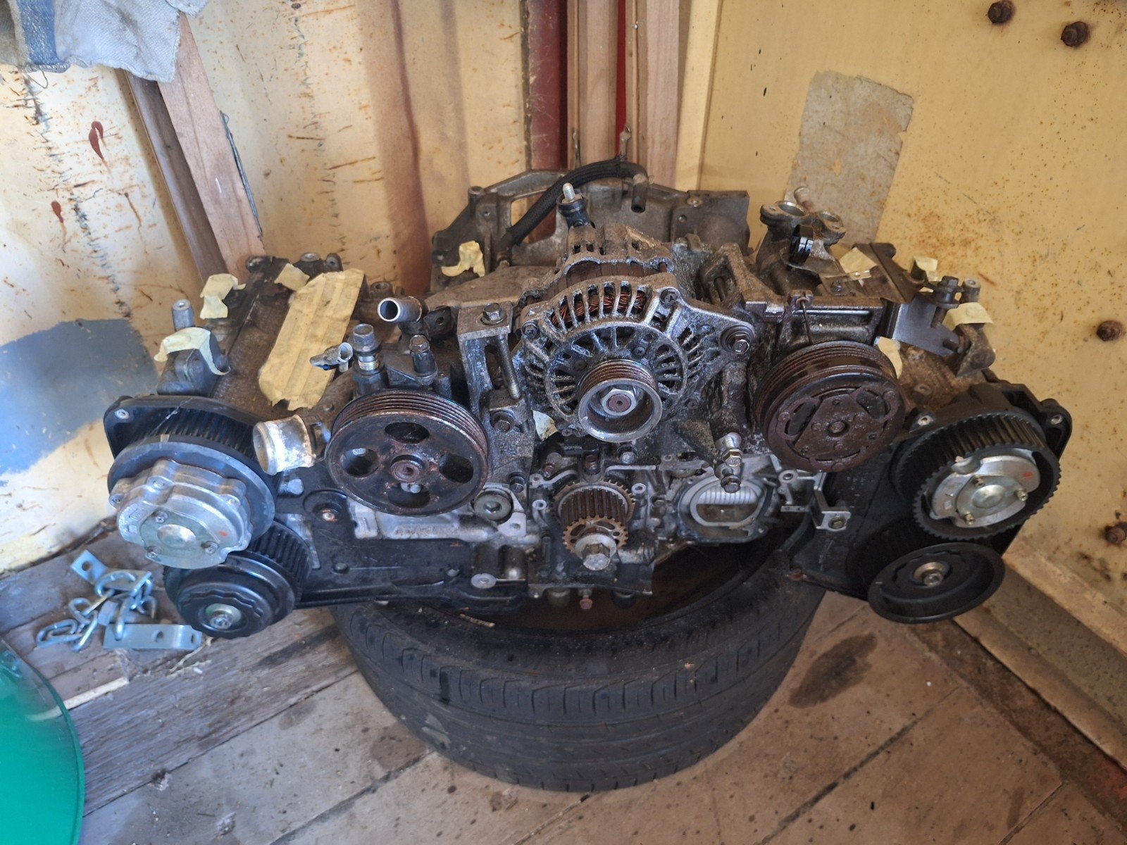 EJ25 Turbo motor, Ophalen of Verzenden, Gebruikt, Subaru