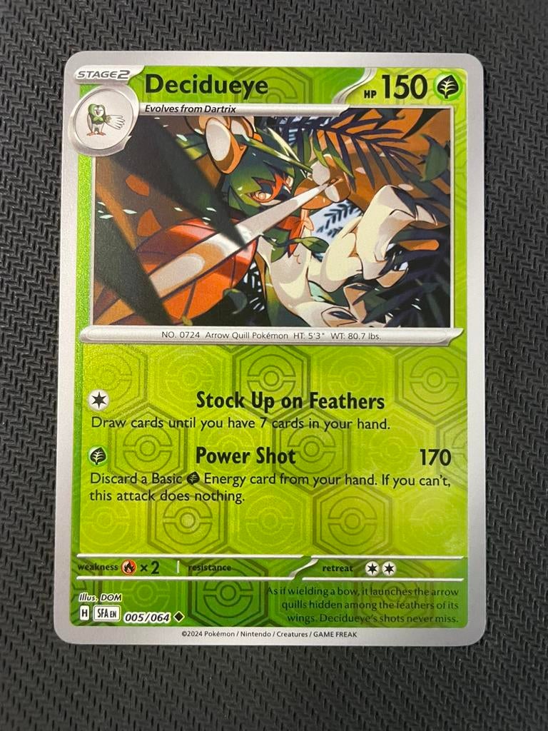 Decidueye 005/064 Reverse Holo Shrouded Fable Packfresh, Ophalen of Verzenden, Zo goed als nieuw