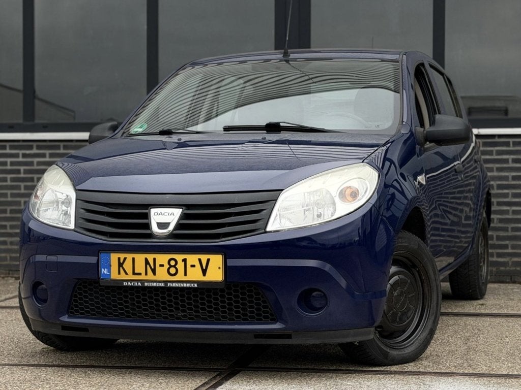 Dacia Sandero 1.4 |Nieuwe APK |Lage Km |Zuinig |5Deurs, Voorwielaandrijving, Stof, Gebruikt, Blauw