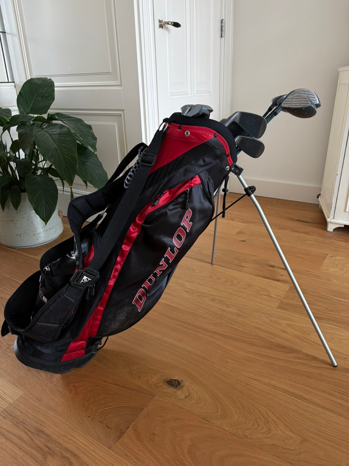 Complete golfset met Dunlop tas - 11 clubs, incl. putter, Ophalen, Zo goed als nieuw, Set