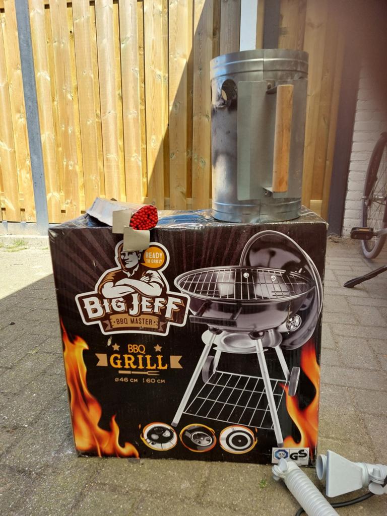 Nieuwe Big Jeff BBQ met starter en lange lucifers, Ophalen, Nieuw, Big Jeff BBQ Master