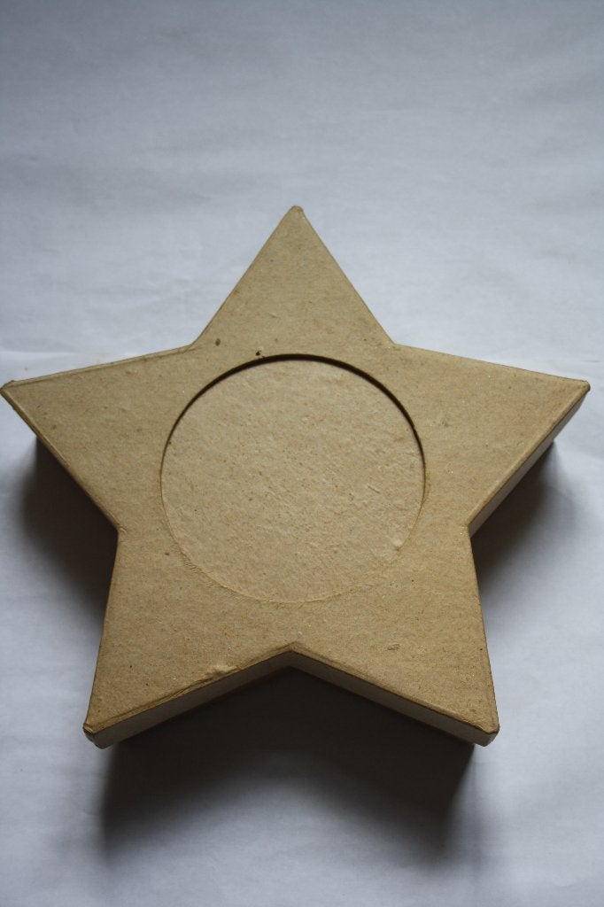 Ecoshape doos ster met bolvenster 25x6cm, Verzenden, Nieuw, Papier of Karton, Knutselwerk