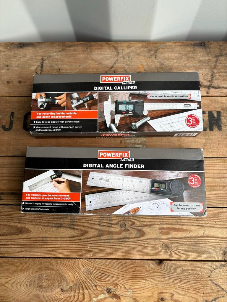 Powerfix Profi Digitale Schuifmaat & Hoekmeter Set, Dieren en Toebehoren, Reptielen en Amfibieën | Toebehoren, Overige typen, Ophalen of Verzenden