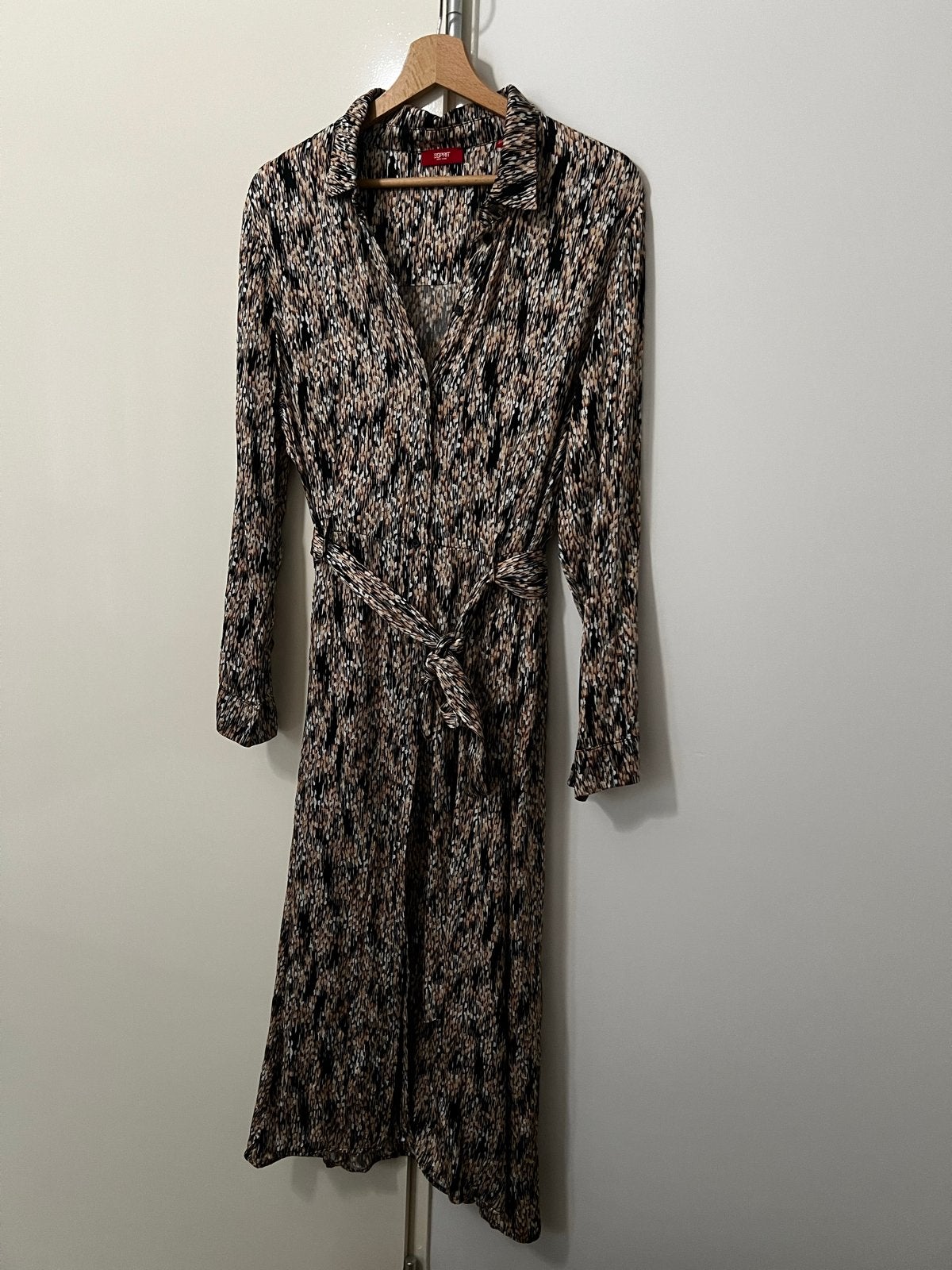 Esprit jurk met print, Zwart, Maat 42/44 (L), Ophalen of Verzenden, Zo goed als nieuw
