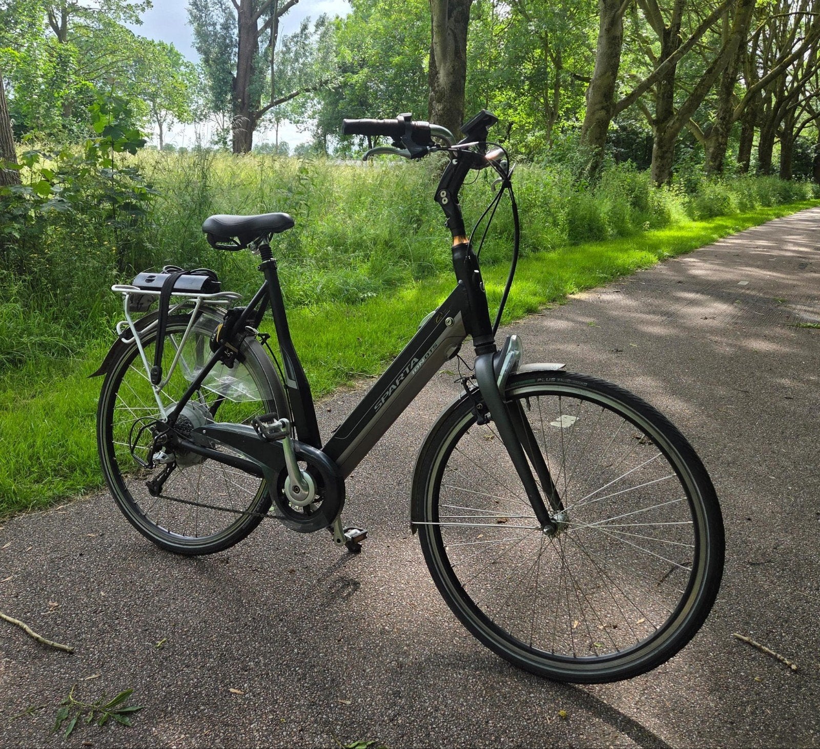 Elektrische Damesfiets Sparta Ion DTS met uitneembare accu, 59 cm of meer, Ophalen, Gebruikt, Sparta