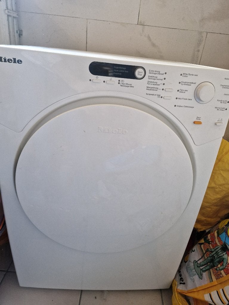 Miele wasdroger, Ophalen, Gebruikt