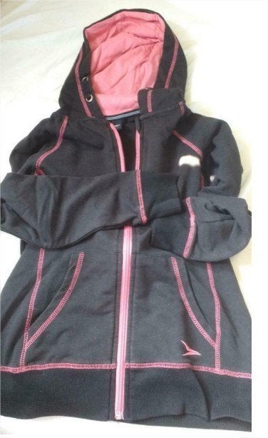 Set sportkleding Osaga 140 / 152 zwart roze gymkleding shirt, Gebruikt, Meisje, Osaga, Ophalen of Verzenden