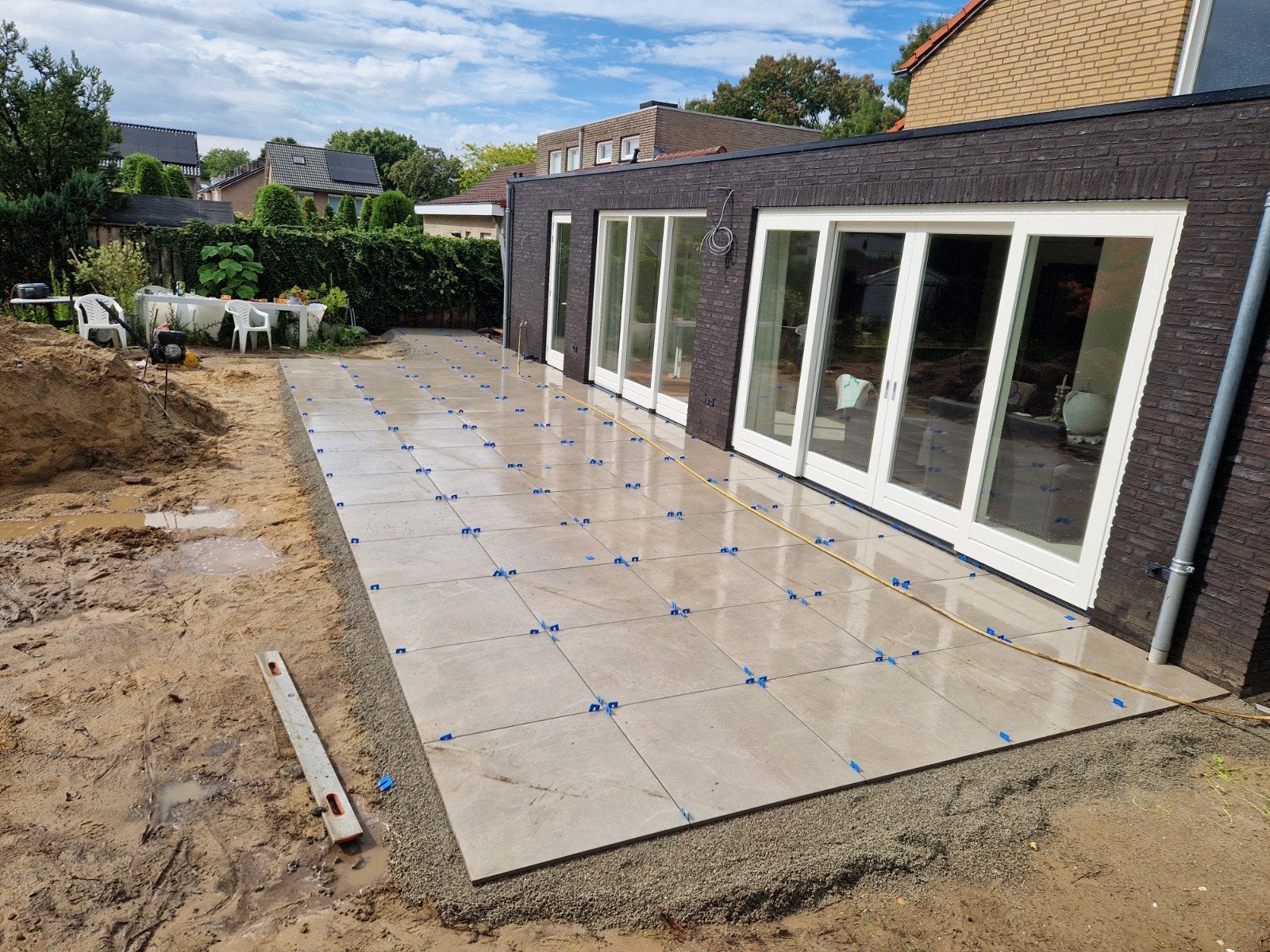 keramische tegel 80x80cm    2cm dikte  8,32m2, Tuin en Terras, Ophalen, Nieuw, Keramiek, Terrastegels