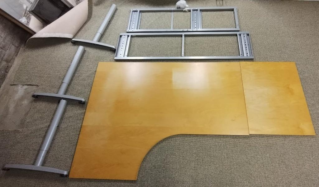 Ikea Galant hoekbureau, Huis en Inrichting, Gebruikt, 120 cm, Hout, Hoekbureau