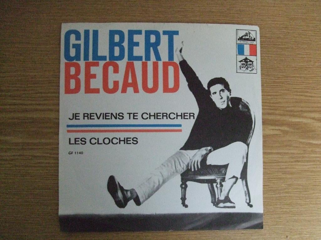 GILBERT BECAUD    JE REVIENS TE CHERCHER / LES CLOCHES, Cd's en Dvd's, Vinyl Singles, 7 inch, Single, Ophalen of Verzenden, Pop