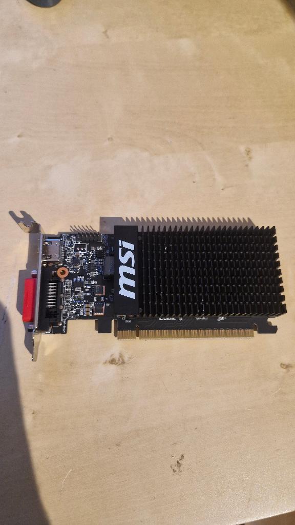 MSI GeForce GT 710 2GD3H LP, Computers en Software, Videokaarten, Gebruikt, PCI-Express 2, GDDR3, Ophalen of Verzenden
