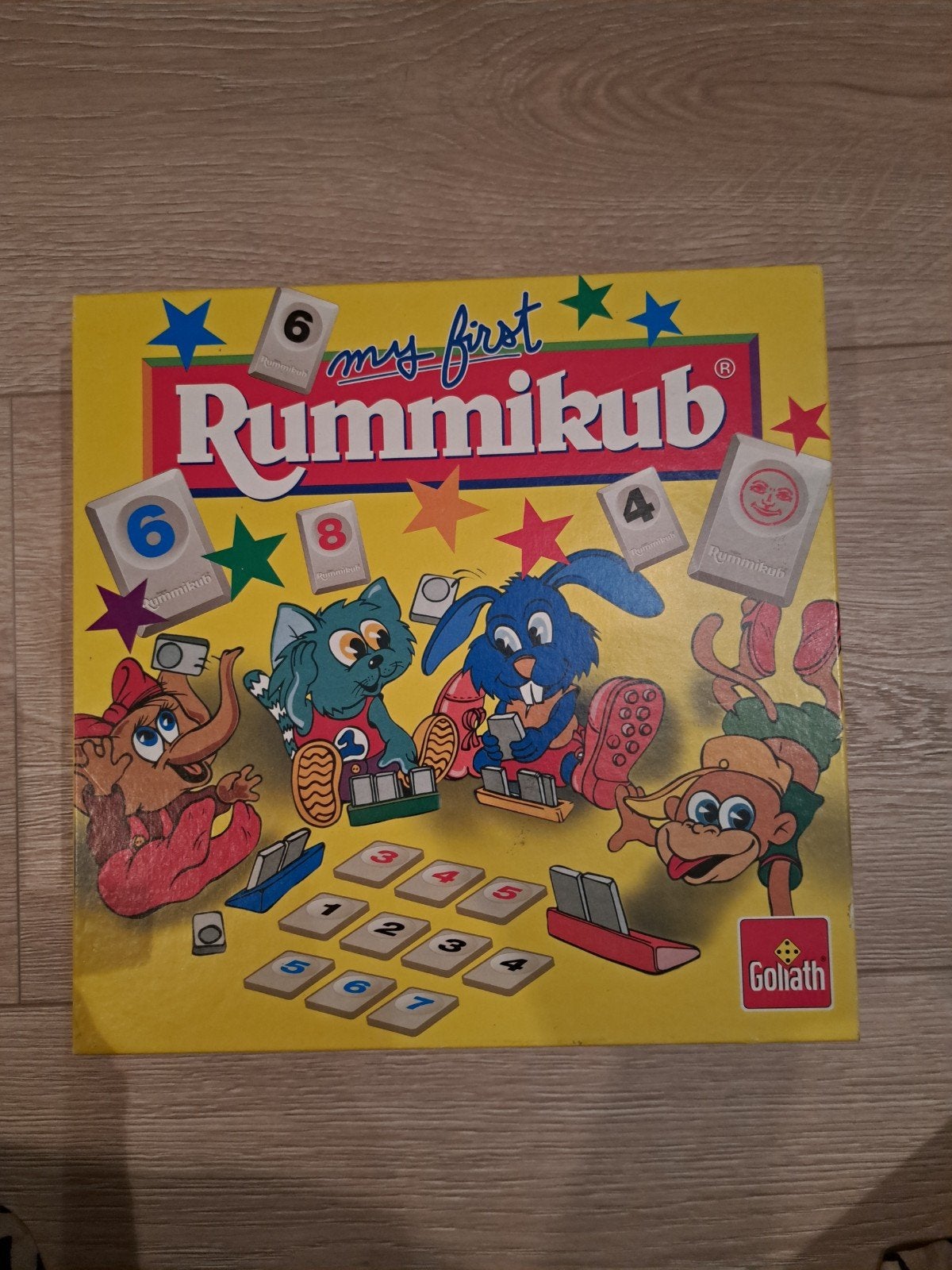 My First Rummikub - Educatief cijferspel voor kinderen, Drie of vier spelers, Ophalen of Verzenden, Zo goed als nieuw, Goliath
