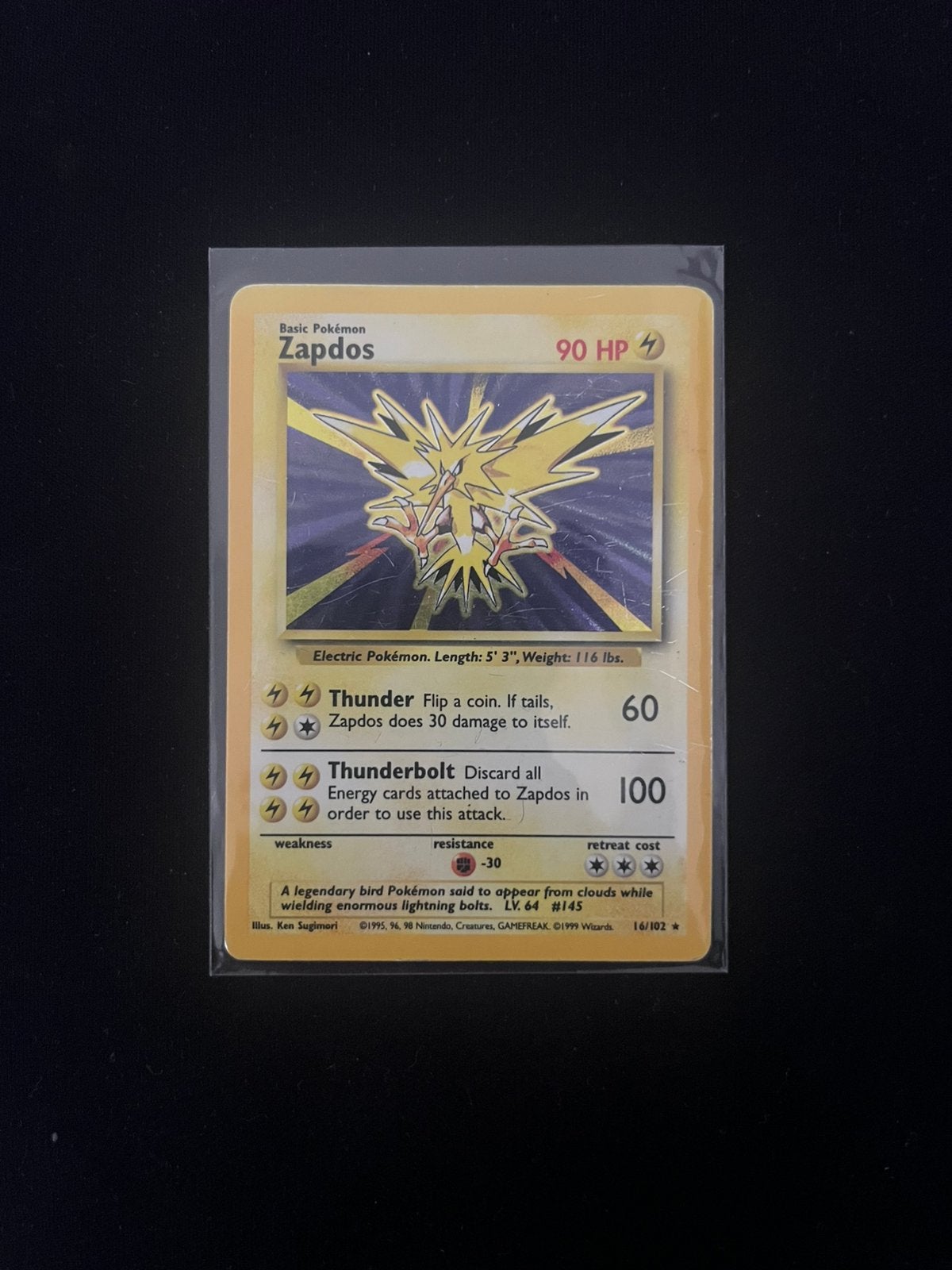Zapdos #16 Base Set, Ophalen, Gebruikt