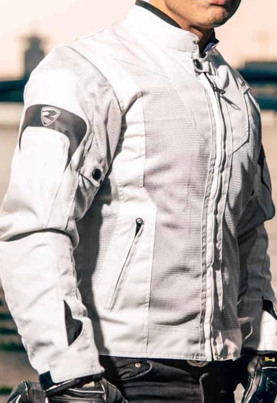 RESTYLE Summer Tech Grijze Motorjas XL - CE level II - AA, Ophalen of Verzenden, Tweedehands, Heren, Jas | textiel