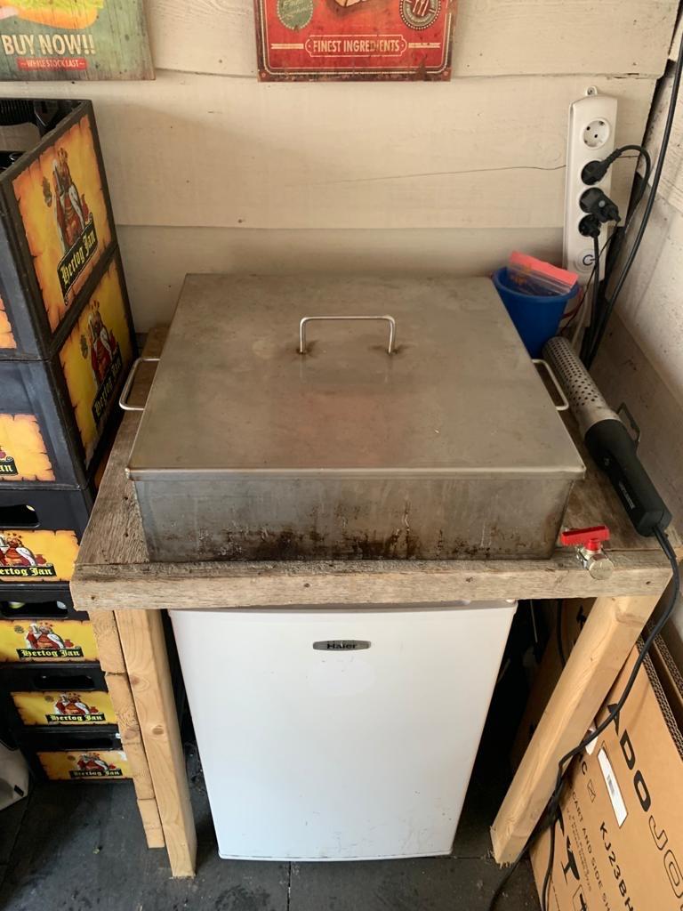 Grote visbak pan, Witgoed en Apparatuur, Frituurpannen, 4 liter of meer, Ophalen, Gebruikt