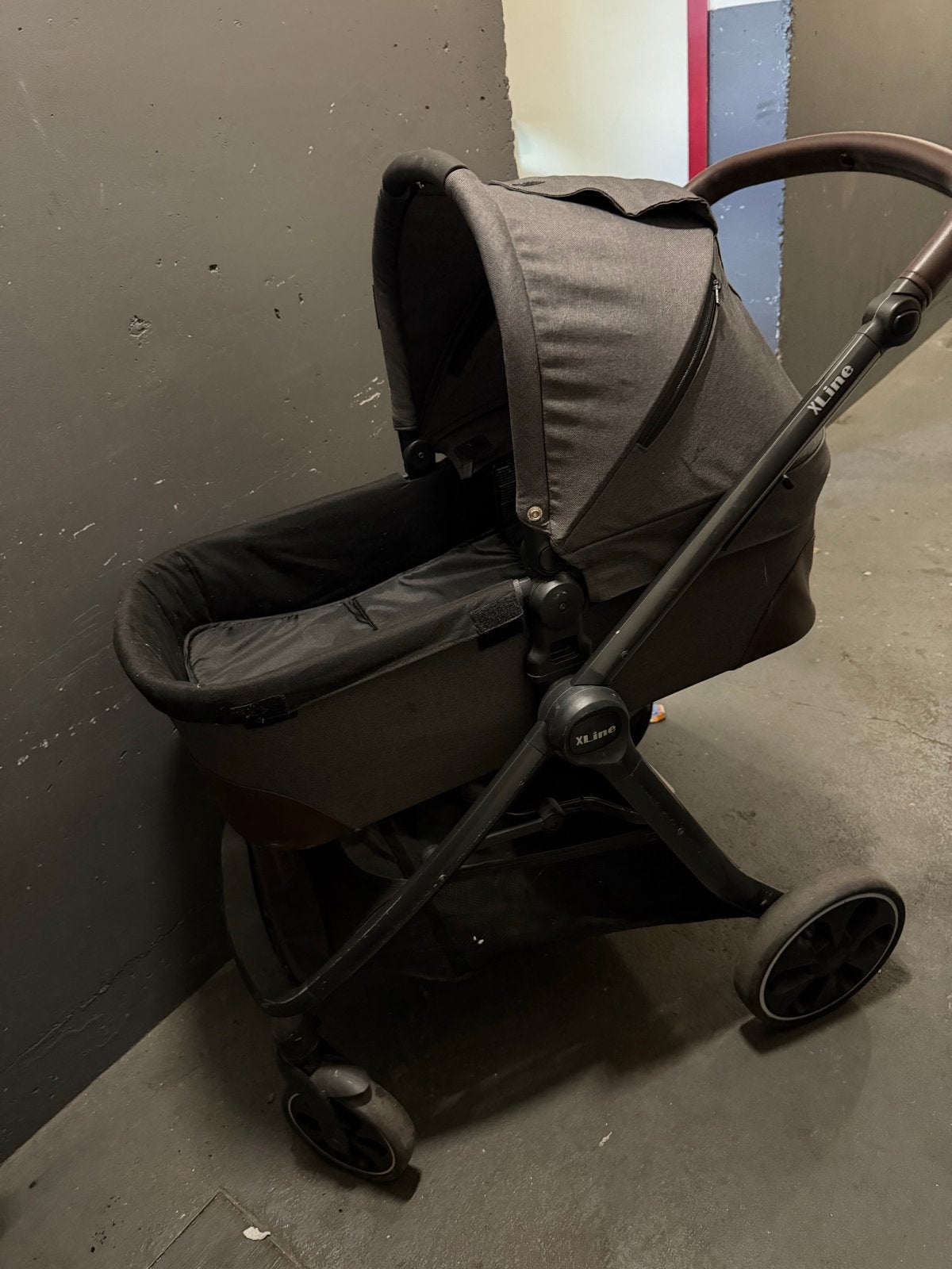 XAdventure XLine 3-in-1 Kinderwagen (grijs/zwart), Gebruikt, Combiwagen, Met autostoeltje, Ophalen