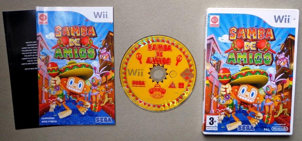 Samba De Amigo voor de Nintendo Wii Compleet, 1 speler, Ophalen of Verzenden, Zo goed als nieuw, Vanaf 3 jaar