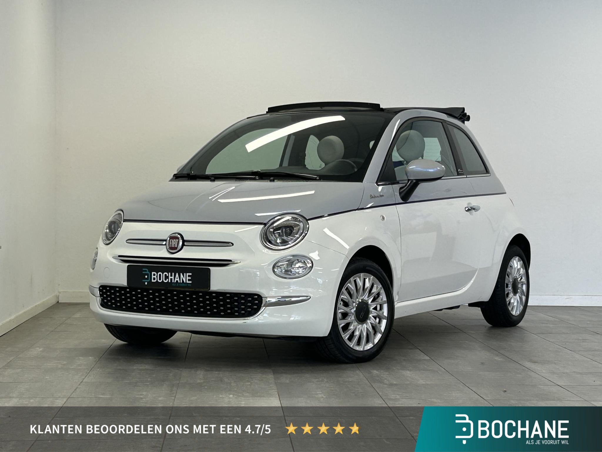 Fiat 500 C 1.0 Hybrid Dolcevita | TWO TONE | CABRIO | APPLE, Voorwielaandrijving, Stof, Euro 6, Cabriolet