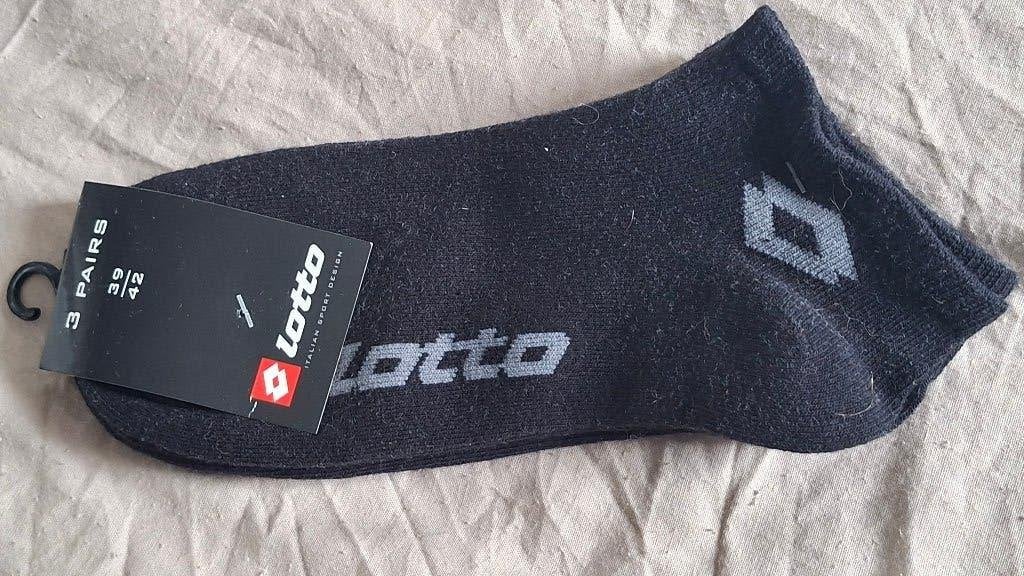 NIEUW Dames enkel sokken zwart 3 pack MAAT : 39 / 42 LOTTO, Zwart, Nieuw, Maat 39 t/m 42, Ophalen