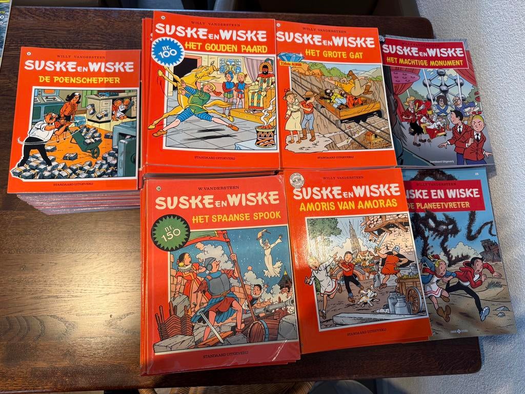 Suske & Wiske stripboeken, NR 67 t/m NR 367, incl extra’s, Boeken, Stripboeken, Meerdere stripboeken, Ophalen of Verzenden, Zo goed als nieuw