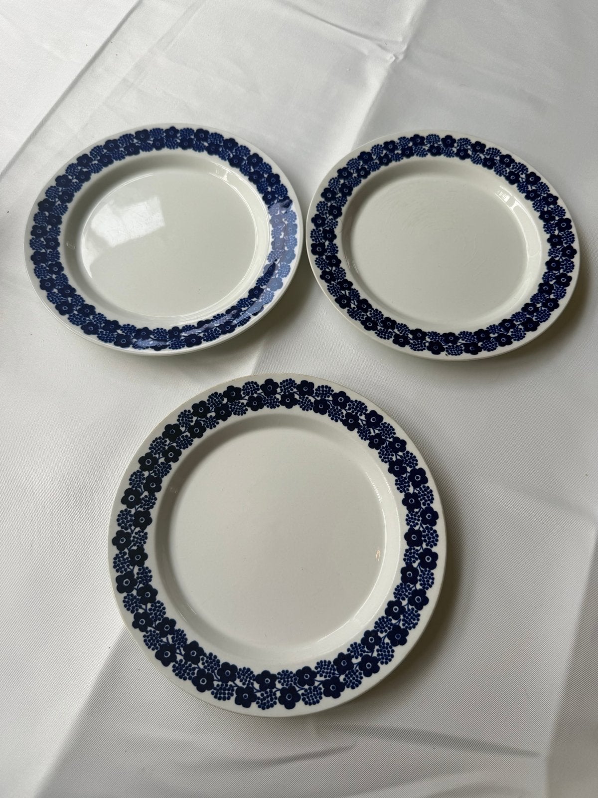 3x Arabia Finland Rypäle Borden - Vintage Scandinavisch, Ophalen of Verzenden