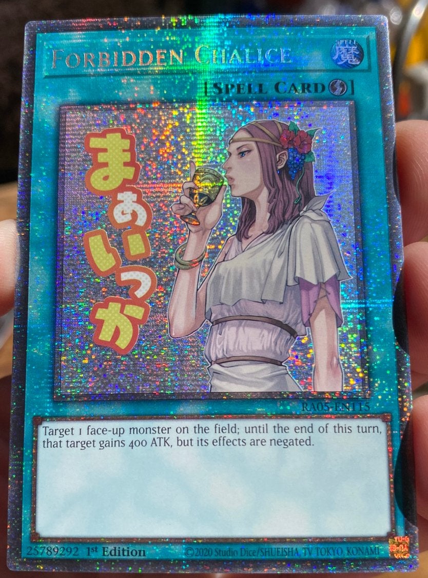 Yu-Gi-Oh! Forbidden Chalice RA05 1st Ed Starlight Rare Mint, Ophalen of Verzenden