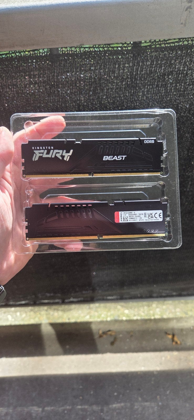 Kingston FURY Beast 32GB (2x16GB) DDR5 5200MHz CL40, Computers en Software, 32 GB, Ophalen of Verzenden, Zo goed als nieuw, Desktop