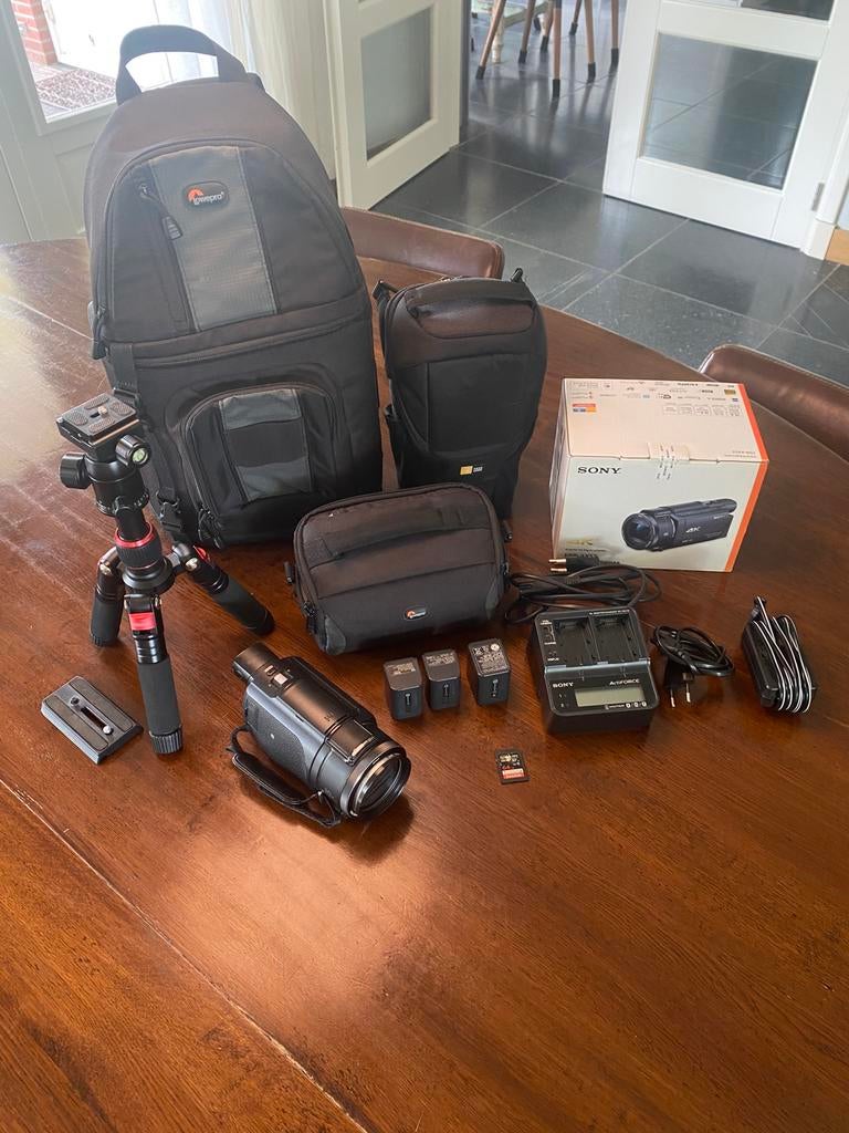 Sony FDR-AX53 met accessoires, Gebruikt, 20x of meer, Ophalen of Verzenden, Sony